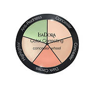 Коректор для обличчя 5 в 1 IsaDora Color Correcting Concealer Wheel 30 Anti-Redness