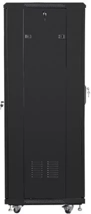 Шафа Lanberg 19'' 32U/600x600мм чорна зі скляними дверцятами (FF01-6632-12B)