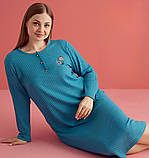 Нічна сорочка з довгими рукавами різних кольорів, фото 2