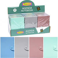 Від 2 шт. Блокнот А6 на кнопці 11*16см 80ар. шкір/зам 5901-2 лінія  купити дешево оптом в інтернет-магазині