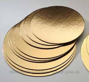 Подложки круглые 21 см золото/серебро - фото 1 - id-p350063606