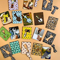 Дерев'яний пазл-сортер Дошки Сегена: Інструменти вкладиш Ань-янь 18 дощечок 10*7,5 см (ПСФ098), фото 2