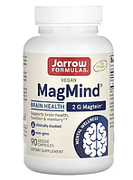 Jarrow Formulas, MagMind, магний треонат, 90 растительных капсул