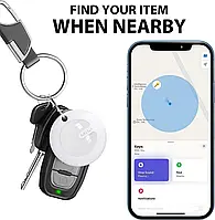 Локатор MiLi Key Finder з чохлом, портативний Bluetooth-трекер працює з Apple Find My (тільки для iOS), трекер для багажу, трекер