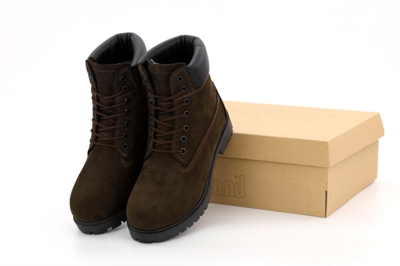 Зимові Чоловічі Черевики Timberland Winter Brown (Хутро) 40