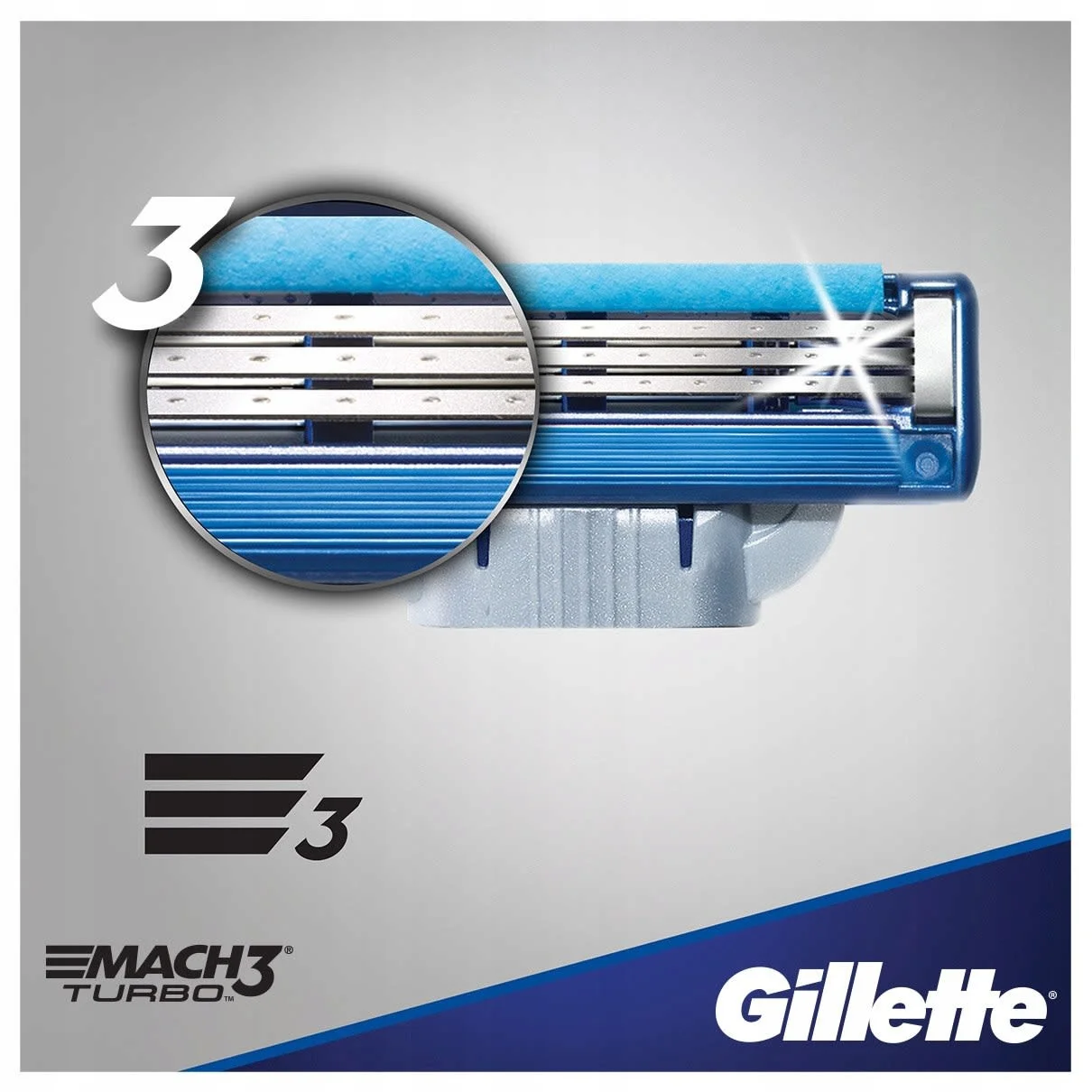 Купить Gillette Mach3 Turbo 2шт. Оригинал (лезвия жилет мак3 турбо ...
