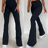 Базові тепленькі термолосіни кльош на флісі, трикотаж на флісі,42-44,44-46,46-48,48-50