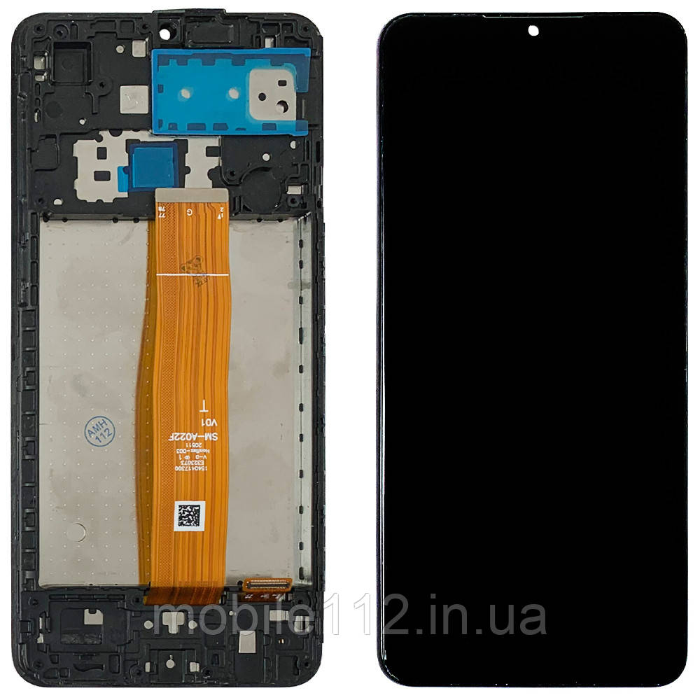 Екран (дисплей) Samsung Galaxy A02 A022F з тачскріном та рамкою SM-A022F V01