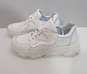 STTOPA Розміри 36-41. Кросівки великих розмірів шкіряні. 135-3641 Білі