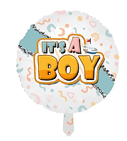 Фольгированный шар , гендер пати "It's a Boy ", 45 см. (Китай)
