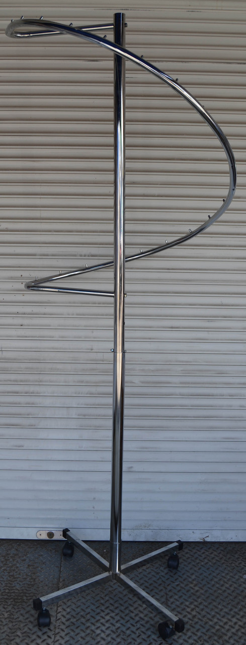 Стійка-спіраль хромована, фото 1