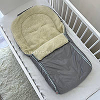 Конверт теплий Baby Comfort у колясці/сані сірий