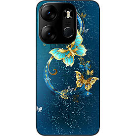 Чохол силіконовий Case для Tecno Spark Go 2023 BF7 з картинкою Красиві метелики