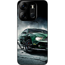 Бампер силіконовий Case для Tecno Spark Go 2023 BF7 з малюнком Мустанг