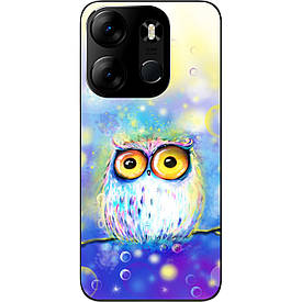 Бампер силіконовий Case для Tecno Spark Go 2023 BF7 з малюнком Сова