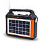 Ліхтар EP-0198 Power Bank-радіо-блютуз із сонячною панеллю 9V 3W+лампочки 3шт, фото 2