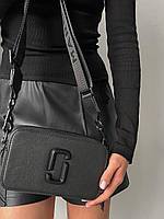 Женская сумка Marc Jacobs Total Black (черная) модная маленькая сумочка для девушки AS072
