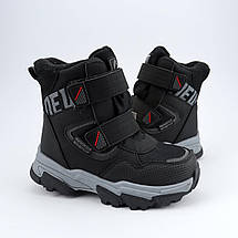 10722A Чорні мембранні термо черевики на хлопчика тм Том.м розмір 29 - устілка 18,8 см, фото 2