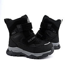 10671A Чорні мембранні термо черевики для хлопчика на овчині тм Том.м розмір 37 - устілка 23,3 см, фото 2