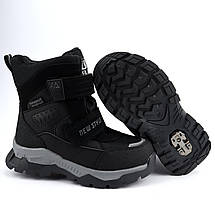 10671A Чорні мембранні термо черевики для хлопчика на овчині тм Том.м розмір 37 - устілка 23,3 см, фото 4