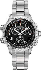 Чоловічий Годинник HAMILTON KHAKI AVIATION X-WIND GMT CHRONO QUARTZ H77912135