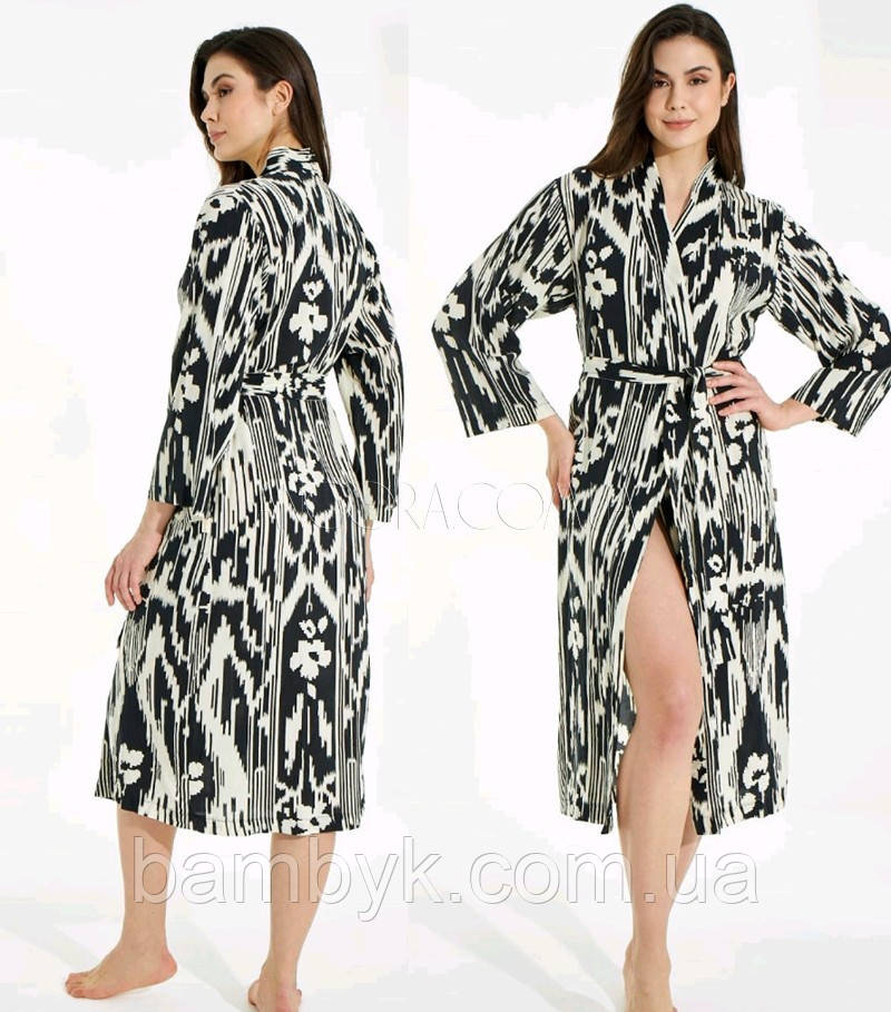 Жiночий Полегшений Халат Преміум якості Натуральний Nusa NS-15090