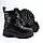 Чорні черевики зимові для дівчинки на овчині тм Том.м  розмір 27 - устілка 16,8 см, фото 4