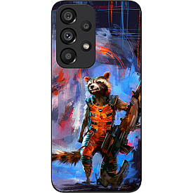 Силіконовий чохол Case для Samsung Galaxy A53 5G з картинкою Єнот Ракета