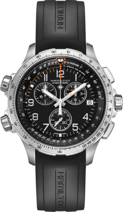 Чоловічий Годинник HAMILTON KHAKI AVIATION X-WIND GMT CHRONO QUARTZ H77912335