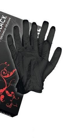 Рукавиці нітрил (L) "RNITRIO-BLACK" (Reiss)