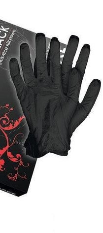 Рукавиці нітрил (M) "RNITRIO-BLACK" (Reiss)