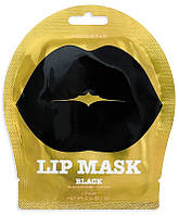 Гидрогелевые патчи для губ с ароматом черешни Kocostar Lip Mask Black Single Pouch Black Cherry Flavor Черные