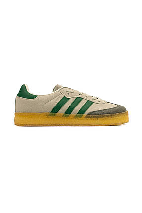Кросівки Adidas Samba Ronnie Fieg Clarks White / Адидас Самба Ронни Фіег Кларкс Білі з Зеленим, фото 1
