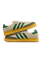 Кросівки Adidas Samba Ronnie Fieg Clarks White / Адидас Самба Ронни Фіег Кларкс Білі з Зеленим, фото 3