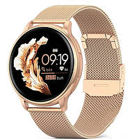 Розумний жіночий смарт годинник рожеве золото Smart Melisia Gold Toyvoo