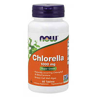 Хлорелла NOW Foods Chlorella 1000 mg 60 Tabs IO, код: 7518301