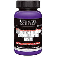 Хондропротектор (для спорта) Ultimate Nutrition Glucosamine Chondroitin MSM 90 Tabs CM, код: 7519596