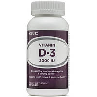 Витамин D для спорта GNC Vitamin D3 2000 IU 180 Tabs BF, код: 7520315
