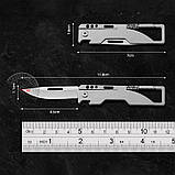 Ніж титановий на ключі / ніж брелок / ніж відкривашка 2 шт, фото 6