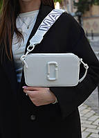 Белая сумочка марк джейкобс женская сумка MJ white Marc Jacobs Эко- кожа Toyvoo Біла сумочка марк джейкобс