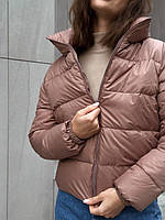 Куртка женская демисезонная Cristal до -5°С мокко | Пуховик осенняя весенняя стеганый ЛЮКС качества
