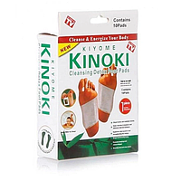 Пластырь для ног Kiyome Kinoki для вывода токсинов и очищения организма 10 шт упаковка Белый