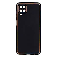 Чехол Leather Case Gold with Frame для Samsung Galaxy A12 A125 Black AT, код: 8097168