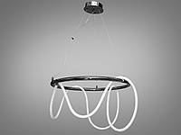 Подвесная LED люстра шнур серии "Роуплайт", цвет чёрный хром, 32W 9752-D600BHR-LS