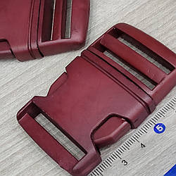 Фастекс карабін пластиковий 3,8 см, бордо