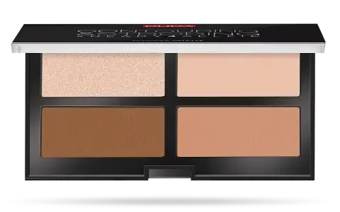 Палетка для контуринга и стробинга лица Pupa Contouring AND Strobing Palette 002 - Средний бежевый - фото 1 - id-p1987410959