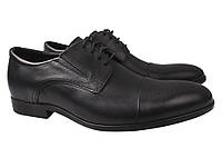 Туфлі чоловічі з натуральної шкіри на низькому ходу на шнурівці Чорні Vadrus 294-21DT 45 OP, код: 7364424