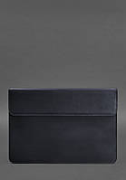 Кожаный чехол-конверт на магнитах для MacBook 13 Синий Crazy Horse BlankNote OE, код: 8131865
