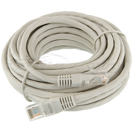 Патч-корд литий CAT5e UTP, RJ45, мідь, 10 м, фото 1