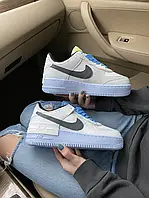 Nike Air Force Shadow White  blue